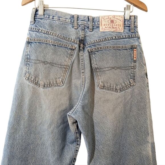 Vintage 90s Lucky Brand Button Fly Relaxed Mom Jeans Faded Distressed Size 14 - Picture 8 of 15